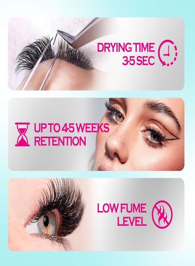 أريسون لاشز غراء رموش مناسب للحساسية، وقت الجفاف من 3 إلى 4 ثوانٍ، ثبات يدوم من 5 إلى 6 أسابيع، قوة ربط فائقة، غراء رموش أسود يدوم طويلاً (3 مل) - Image 5